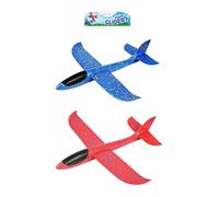 HENBRANDT Single Large Foam Airplane Glider for Kids 48cm Glider Planes Self-Assembly Throwing Aeroplane in 3 Colours EPP Foam Flying Gliders Outdoor Summer Toys for Boys and Girls