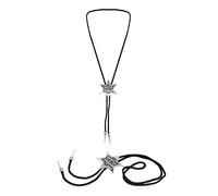 HENBRANDT Single Pack Sheriff Badge Necklace for Wild West Cowboy Fancy Dress Costume Parties - Silver Star Accessory for Children, Adults, Boys, Girls - 5.5cm Badge, 68cm Cord