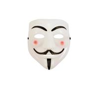 HENBRANDT Single Pack Vendetta Anonymous Hacker Guy Fawkes Halloween Fancy Dress Costume Party Cosplay Masks for Adults Men Women Trick or Treat Accessory