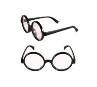 HENBRANDT Single Pack Wizard Boy Glasses Clear Lens Adult Costume Accessory Magic School Round Fancy Dress Party Unisex