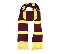 HENBRANDT Single Red and Gold Wizard School Scarf One Size Unisex Magic Fancy Dress Imaginative Play, Halloween, Book Week, Dress Up Accessory Winter Warm Scarf