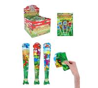 HENBRANDT Single Self-Inflating Dinosaur Inflatable Baseball Bat 48cm Kids Blow Up Inflatable Toys 3 Assorted Dino Designs Fancy Dress Party Decoration Stocking Filler Party Bag Favours