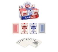 HENBRANDT Standard Playing Cards 1 x Deck - Classic Red Blue Poker Bridge Card Game Set for Adults Family Entertainment Parties Clubs Casinos Tournaments - Individually Security Sealed