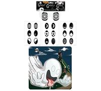 HENBRANDT Stick the Eyes on the Ghost Halloween Party Game for Boys and Girls Unisex Toys Spooky Party Games for Kids Trick or Treat Halloween Activity Game