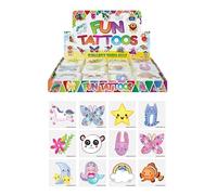 HENBRANDT Temporary Tattoo's - CUTE CREATURES - 12 x 4 packs = 48 Tattoos supplied