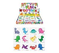 HENBRANDT Temporary Tattoo's - DINOSAUR - 12 x 11 packs = 132 Tattoos supplied