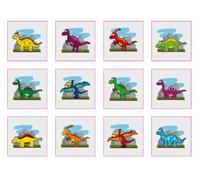 Henbrandt Temporary Tattoo's - DINOSAUR - 12 x 2 packs = 24 Tattoos supplied