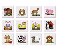 HENBRANDT Temporary Tattoo's - FARMYARD - 12 x 6 packs = 72 Tattoos supplied
