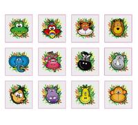 HENBRANDT Temporary Tattoo's - JUNGLE - 12 x 1 pack = 12 Tattoos supplied