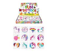 HENBRANDT Temporary Tattoo's - UNICORN - 12 x 12 packs = 144 Tattoos supplied