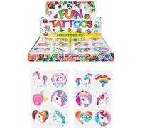 Henbrandt Temporary Tattoo's - UNICORN - 12 x 4 packs = 48 Tattoos supplied