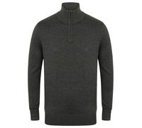 Henbury 1/4 Zip Jumper H729 - Informal Winter Wear Cotton Sweater