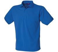 Henbury 65/35 Classic piqué polo shirt H400 - 3-button placket with dyed buttons