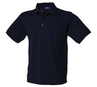 Henbury 65/35 Classic Pique Polo Shirt H400 - Unisex Casual Plain T Shirt