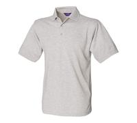Henbury 65/35 Classic Piqué Polo Shirt - Heather Grey