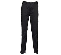 Henbury 65/35 Flat Front Chino Trousers Mens Work Formal Casual