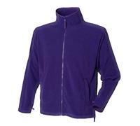 Henbury BLACK GREY PURPLE or BLUE Micro Fleece Full Zip Jacket