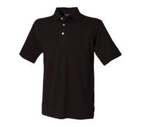 Henbury Polo Shirt Classic Cotton Piqué – Stand-Up Collar, Side Vents – Men/Women