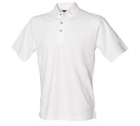 Henbury Classic cotton piqué polo with stand-up collar H100 - 3