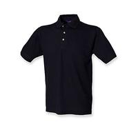 Henbury Classic Heavy Pique Polo Shirt : Color - Navy : Size - L