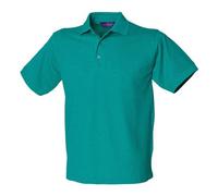 Henbury Classic PiquÃ© Polo Shirt Jade 65/35 Cotton Polyester Workwear