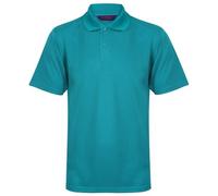 Henbury Coolplus Polo Shirt Bright Jade Men Wicking Micro Piqué