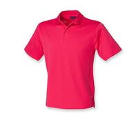 Henbury Coolplus Short Sleeve Breathable Wicking Sports Polo Shirt XXS - 5XL