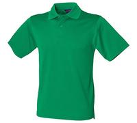 Henbury Coolplus® Polo Shirt Colour:Kelly Green Size:M