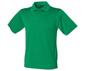 Henbury Coolplus® Polo Shirt Colour:Kelly Green Size:M