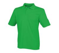 Henbury Coolplus Polo Shirt Kelly Green Wicking Micro PiquÃ© Menâ€™s