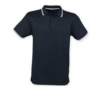 Henbury Double Tipped Coolplus Polo Shirt Smart Performance Wicking Micro Piqué