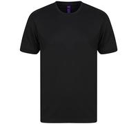Henbury HB024 Mens Hi Cool Performance T-Shirt - Black - L