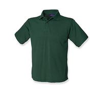 Henbury Heavy Pique Polo Shirt : Color - Bottle : Size - XL