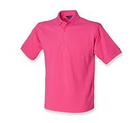 Henbury Heavy Pique Polo Shirt : Color - Fuchsia : Size - XL