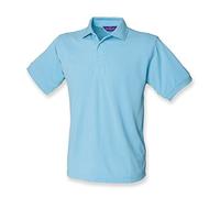 Henbury Heavy Pique Polo Shirt : Color - Sky : Size - M