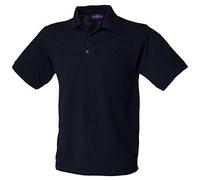 Henbury Heavy Pique Polo Shirt H400 Navy Large
