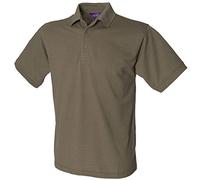 Henbury Heavy Pique Polo Shirt H400 Olive Medium