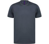 Henbury Hi Cool Performance T-Shirt Men Wicking Modern Crew Neck