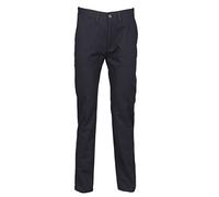 Henbury Ladies 65/35 Flat Fronted Chino Trousers H641 Navy 14/R