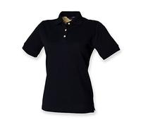 Henbury ladies classic polo in navy M/12