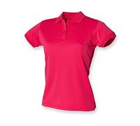 Henbury ladies Coolplus polo Bright Pink XXL