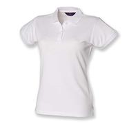Henbury Ladies Coolplus Polo Shirt : Color - White : Size - L