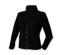 Henbury ladies micro fleece jacket black L/14