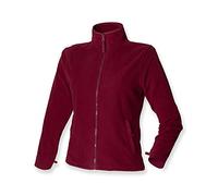 Henbury Ladies Micro Fleece Jacket : Color - Burgundy : Size - 14