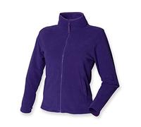 Henbury ladies micro fleece jacket purple XL/16