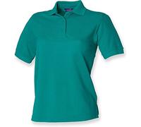 Henbury Ladies Pique Polo Shirt : Color - Jade : Size - 18