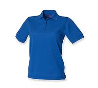 Henbury Ladies Pique Polo Shirt : Color - Royal : Size - 16