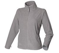 Henbury Ladies Womens BLACK GREY PURPLE PINK BLUE Micro Fleece Full Zip Jacket