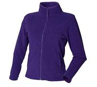 Henbury Ladies Womens BLACK GREY PURPLE PINK BLUE Micro Fleece Full Zip Jacket