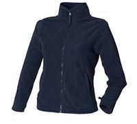 Henbury Ladies Womens BLACK GREY PURPLE PINK BLUE Micro Fleece Full Zip Jacket